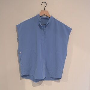 Figs Rafaela scrub top ceil blue